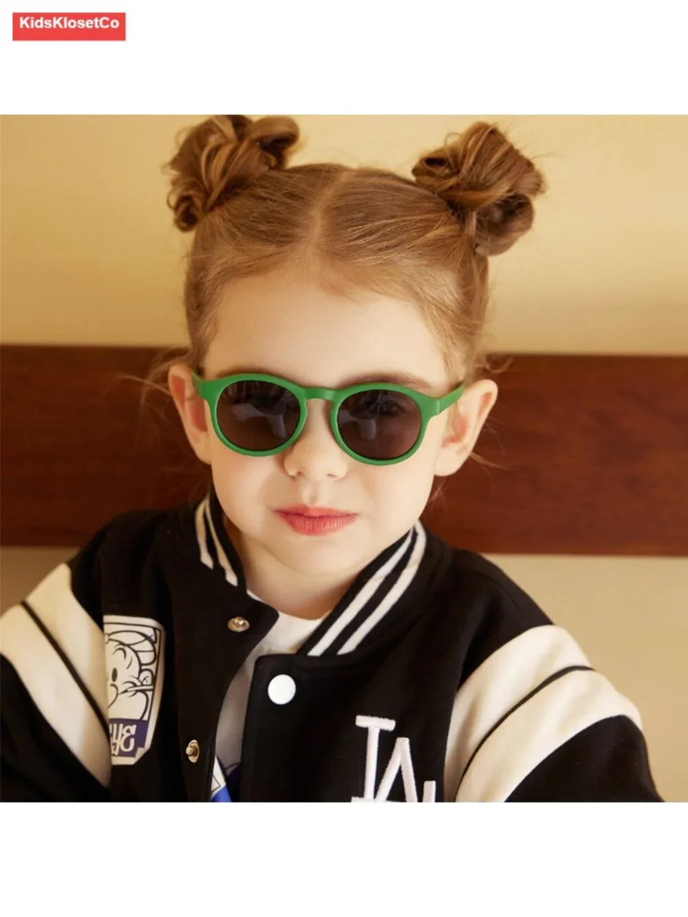 Infant Sunglasses with Strap UV400 Polarized Bendable Round